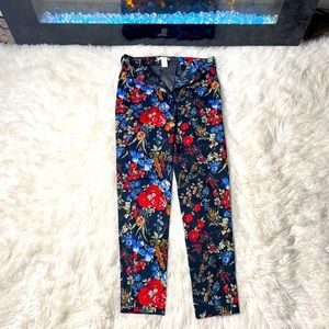 Women, Flower print pants, size 4